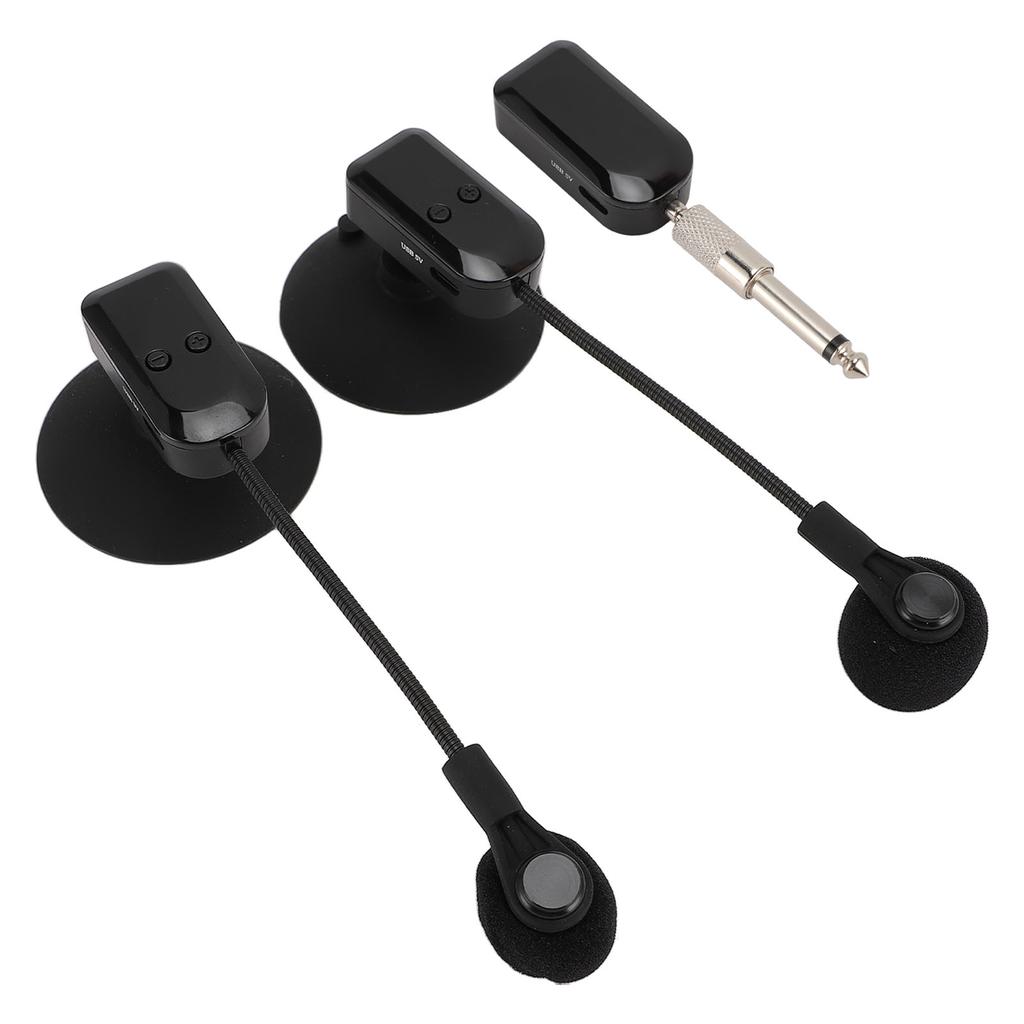 Saxophone Microphone 2.4G Wireless 360 Degrees  Rotation Stable Violin Microphone for Performance