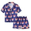 Småbarn Barn Baby Gutter og Jenter Printed Pyjamas T-skjorte shorts Sett
