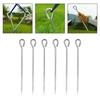 6 Pcs Tent Pegs with Hooks Unbreakable Ultralight Durable for Travel Backpacking