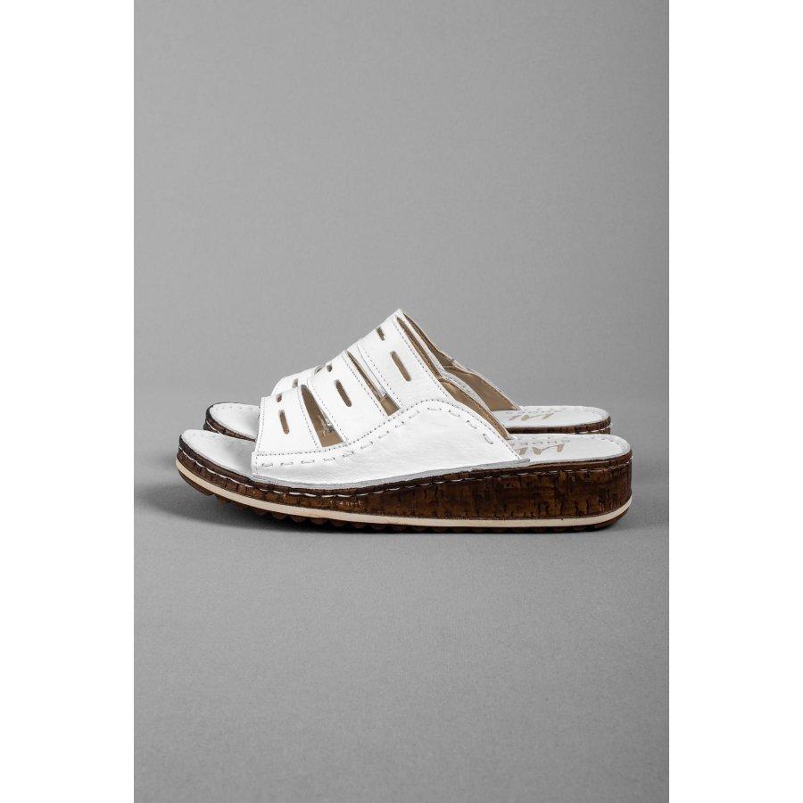 Pantoufles d'été décontractées en cuir pour femmes