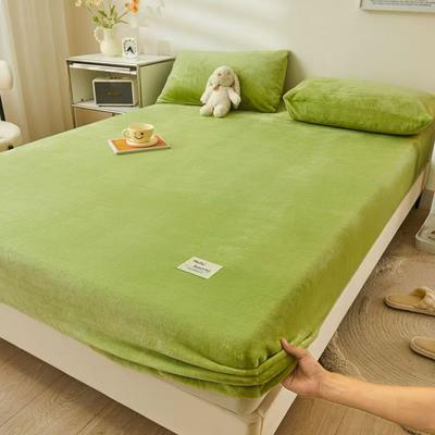 Lençol de Elástico de Pelúcia de Inverno 2026 Lençol para Cama de Casal Macio Quente Veludo Colcha Capa de Colchão Protetor de Roupa de Cama 90 150 180 220 Sem Fronha