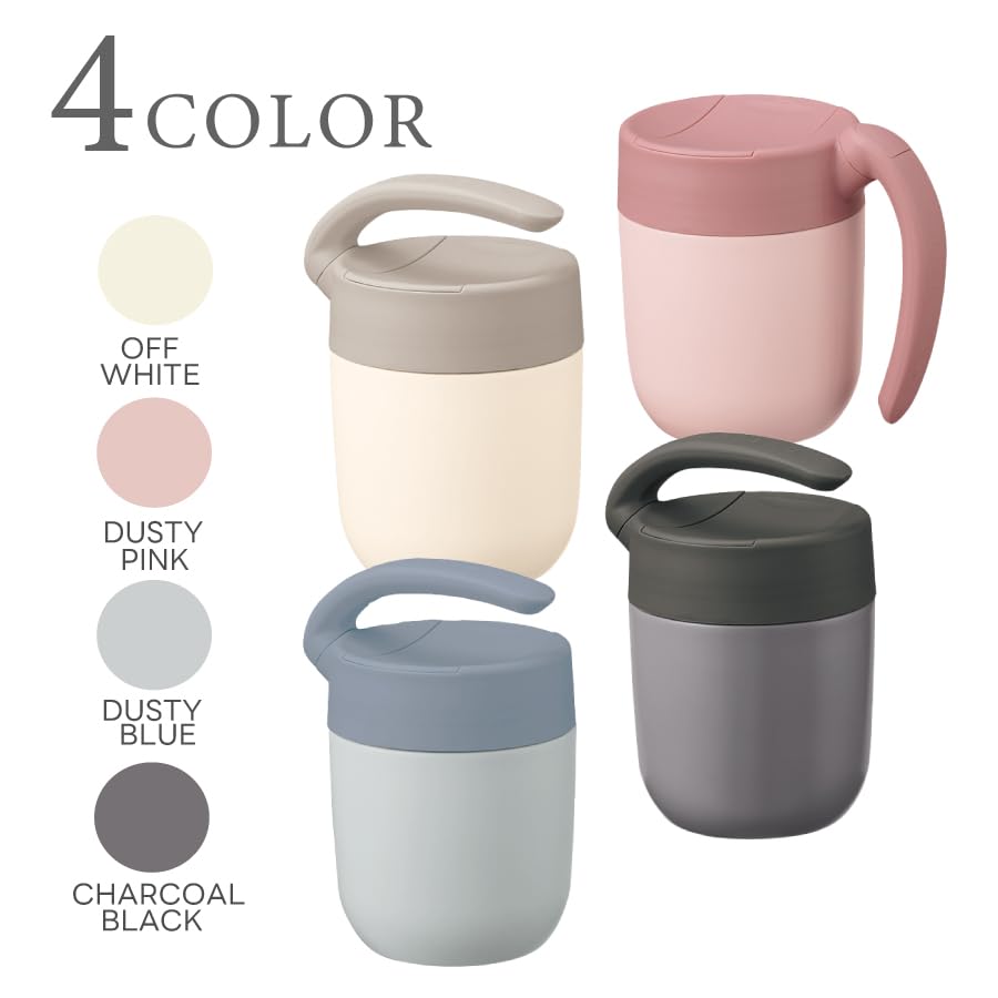 310ml Tumbler with Swivel Handle (Blue) Stainless Steel Thermos Mug, Double-Layered Vacuum-Resistant, Insulated for Hot or Cold Drinks, Perfect As a