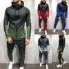 Premium Mens 2pc Tracksuit Set Hoodie And Joggers With Slim Fit And Zip Pockets