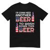 Lustiges Bier Trinken USA Flagge 4. Juli T-Shirt T-Shirt