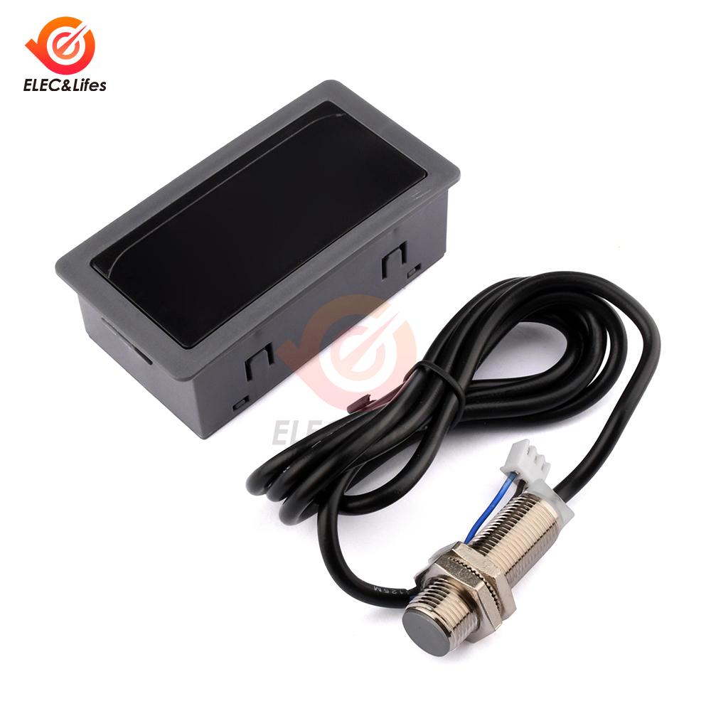DC 8-11C 1.16 Inch High-precision Digital Tachometer Tachometer DC Tachometer 11-9999RPM Speed Meter Hall Proximity Switch