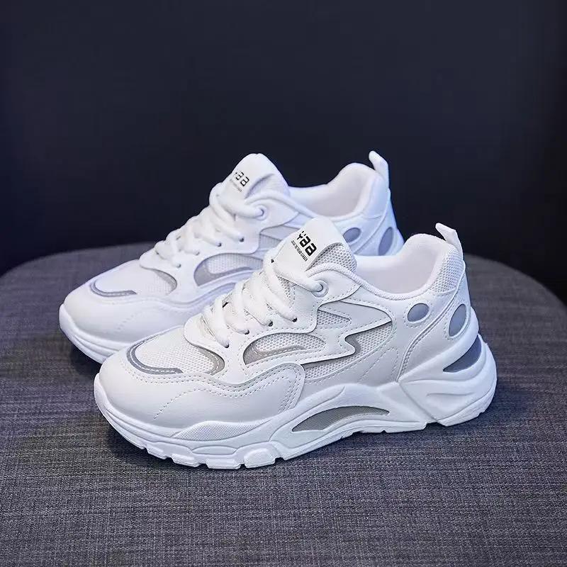 Women s Chunky Platform Sneakers Lightweight Breathable Mesh Height Increasing Casual Sport Shoes 36