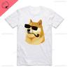 Creativity Unisex Unisex Women Print Thug Doge Deus God Dogshiba Inu White Tshirt Short Sleeve ONeck Harajuku Cotton Funny Tshirt