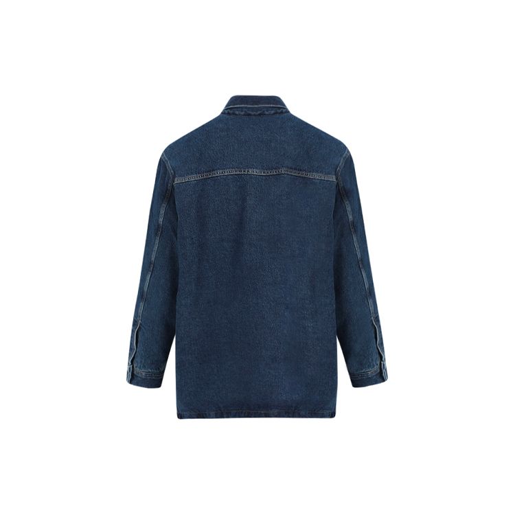 Levis voľný strih veľké vrecko dlhý rukáv džínsová bunda pánske bundy modrá A0284-0000