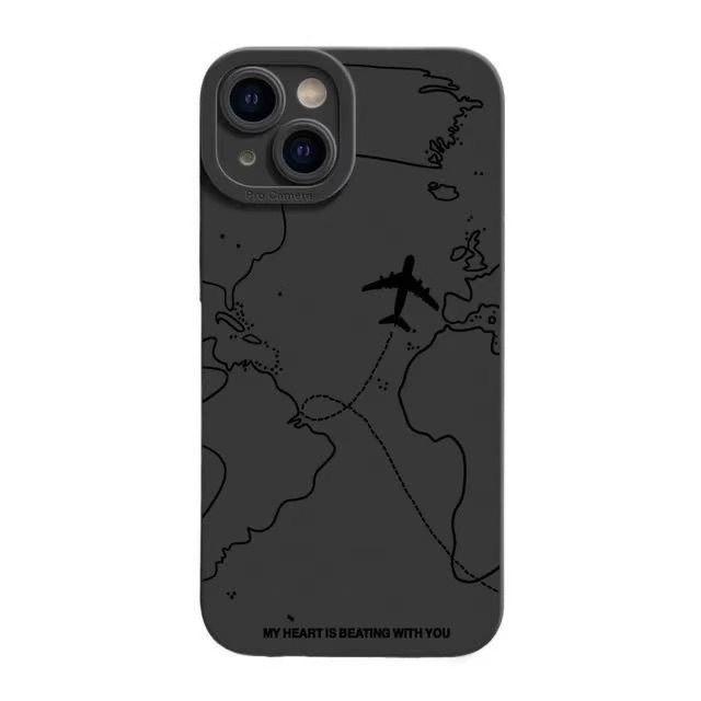 Personality Liquid Silicone Phone Case For iPhone 13 Case iPhone 15 11 14 12 16 Pro Max XR XS X 7 8 Plus SE Shockproof Cover