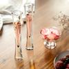 Morning Place Champagne Glasses, Champagne Flutes, Hand-Blown, Stylish Crystal Glasses (Set of 4)