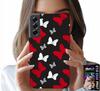 Etui Do Samsung Galaxy S22 - Kokardki Czerwono Białe Myszka, Wzory