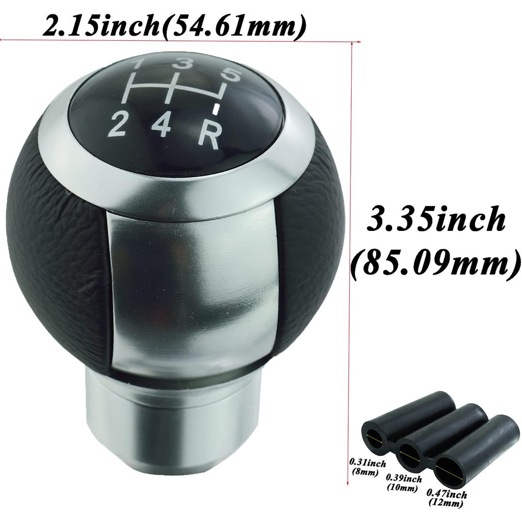 Abfer Car Shift Globe Stick Head Gear Shifter for Automatic and Manual Car Interior Knob, Shape, 5-Speed Replacement, Knob, Vehicles, Universal,