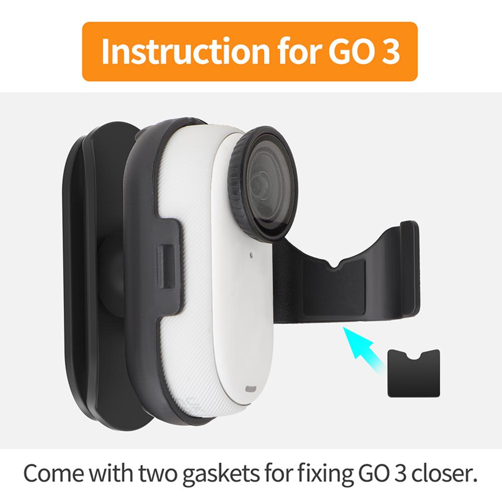 Για Insta360 Go 3S/Go 3 Κλιπ Στήριξης Ρυαλίσματος Σακιδίου Βάση Κάμερας Σπορ Κλιπ Σακιδίου Σφιγκτήρας Σταθερής Βάσης 360 Μοιρών Αξεσουάρ Κάμερας