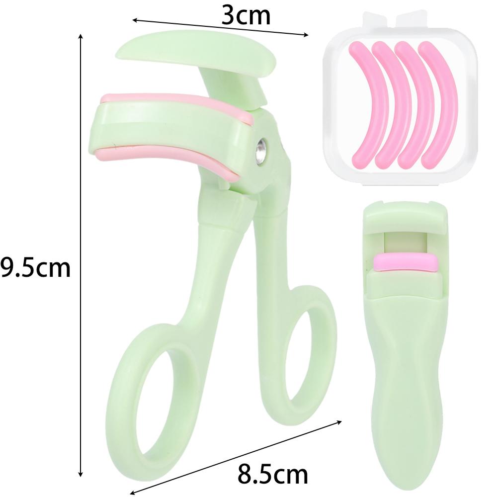 Eyelash Curler Set with Replace The Rubber Strip Wide Angle Design Eyelashes Curler Long Lasting Professional Women Makeup Tools