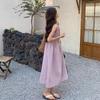 Purple Sleeveless Vest Dress Women's Summer New Small High-end French Temperament Long Dress