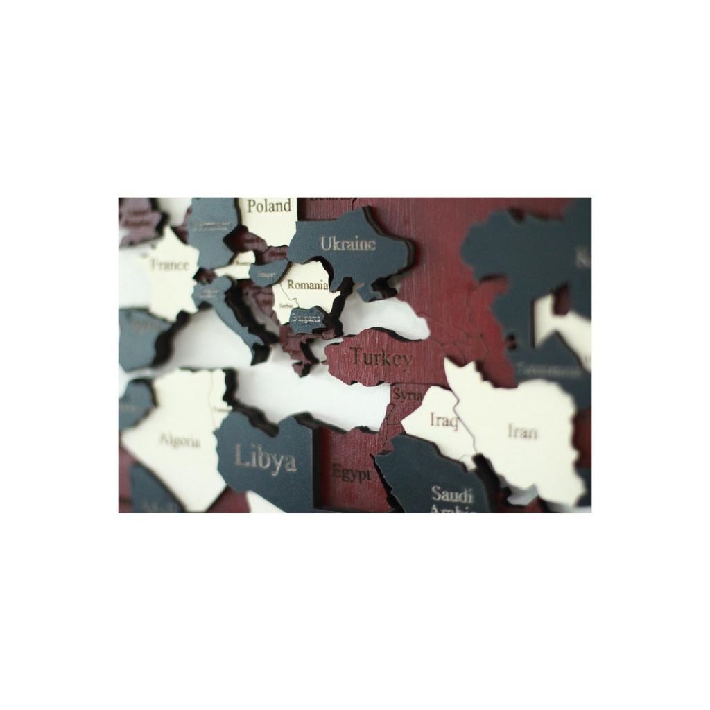3d Wooden World Map, Wooden Wall Decor, Wall Painting, Real World Map, Decoration