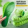 1Pair Sport Insoles PU High Stretch Shock Resistant Antibacterial Anti-odorant Breathable Insoles Comfortable for Shoes Cushion