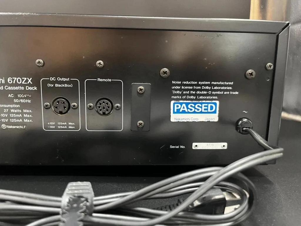 Nakamichi 670ZX Discrete Head Cassette Deck