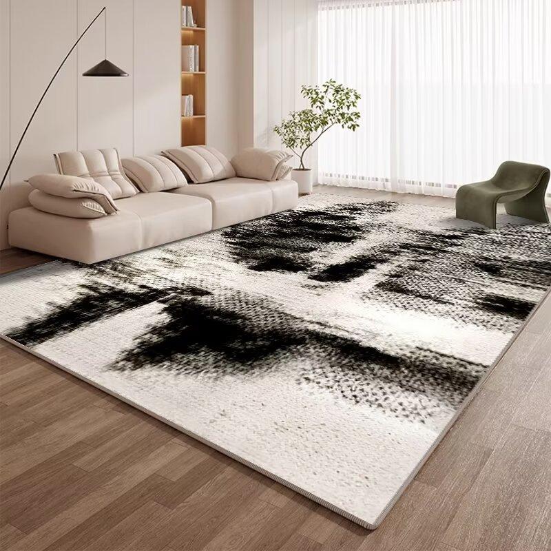 Luxury Abstract Pattern Washable Large Area Rugs Non-slip Floor Mat for Living Room Cloakroom Decoration