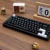 XVX "Minimalist Black" Keyboard Keycaps: Japanese, Korean, and Russian Engraved Opaque Black/White PBT.