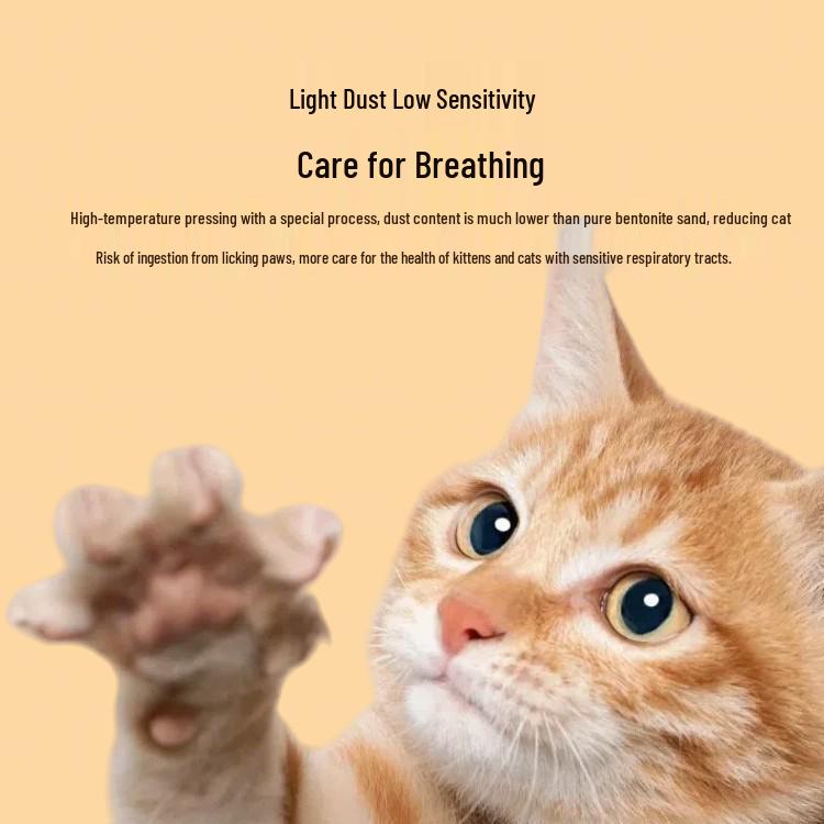 Boca Cat Deodorizing Tofu & Bentonite Litter - Cherry Blossom/White Tea Scent, 2.5kg, Dust-Free