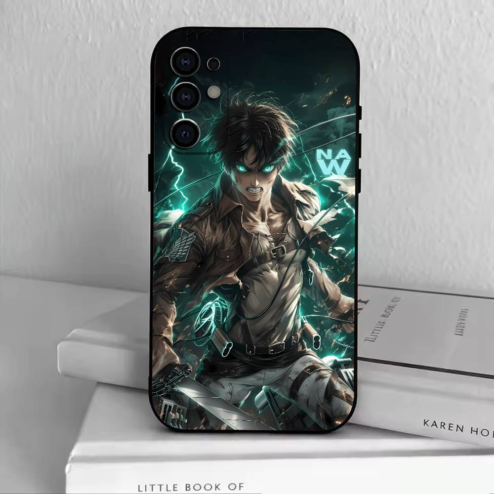 A-Attack Titan  Phone Case For Samsung S25,S24,S21,S22,S23,S30,Ultra,S20,Plus,Fe,Soft Silicone Black Cover