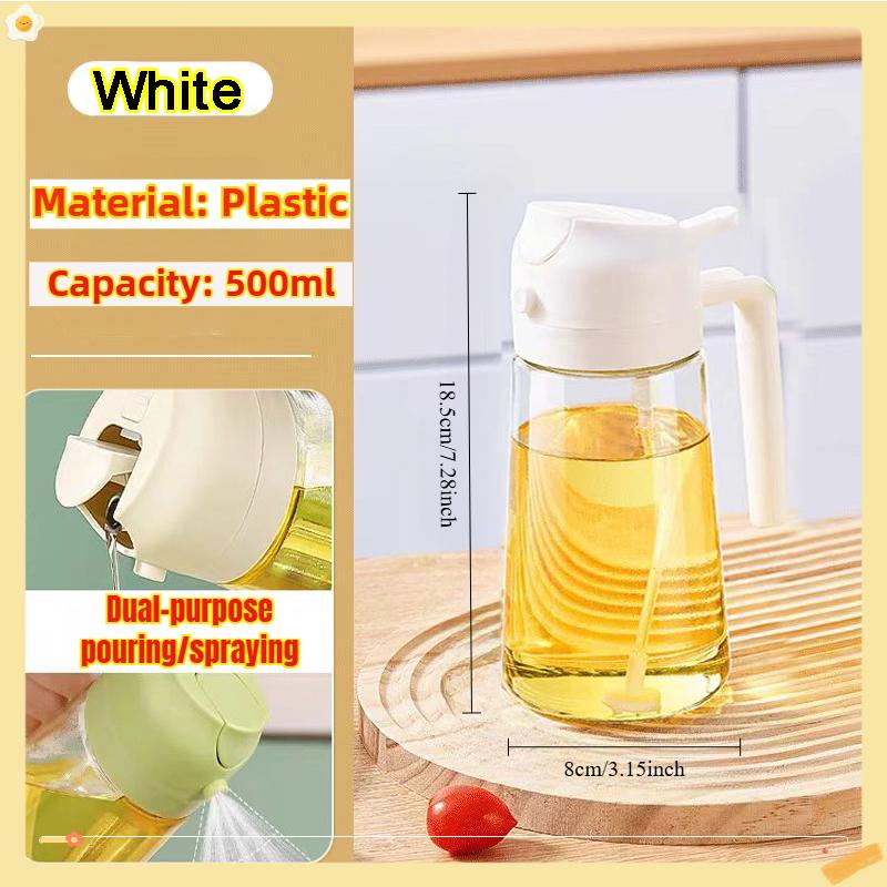 BEPAN 200/300/500ml Oil Spray Bottle BBQ Cooking Olive Oil Sprayer Plastic Baking Oil Spray Empty Bottle Vinegar Bottle Or  Oil brush