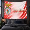 Personalisierte Wandbehang-Tapisserie Benfica FC Muster Kunst-Hintergrundtuch