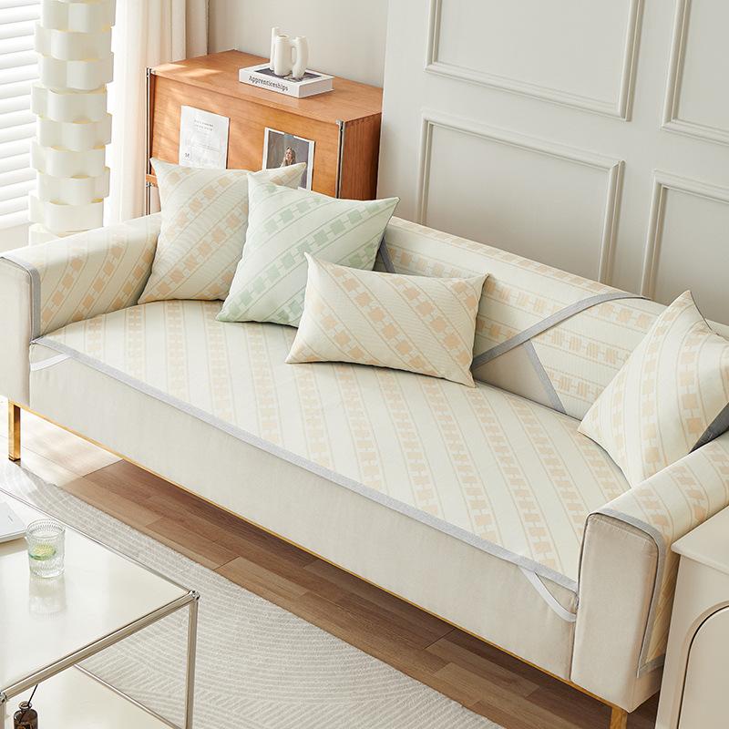 Ice Silk Sofa Cushion Summer Non -Slip Seat Cushion Simple Modern Fresh Cushion Summer Leather Sofa Cover Cover Cloth