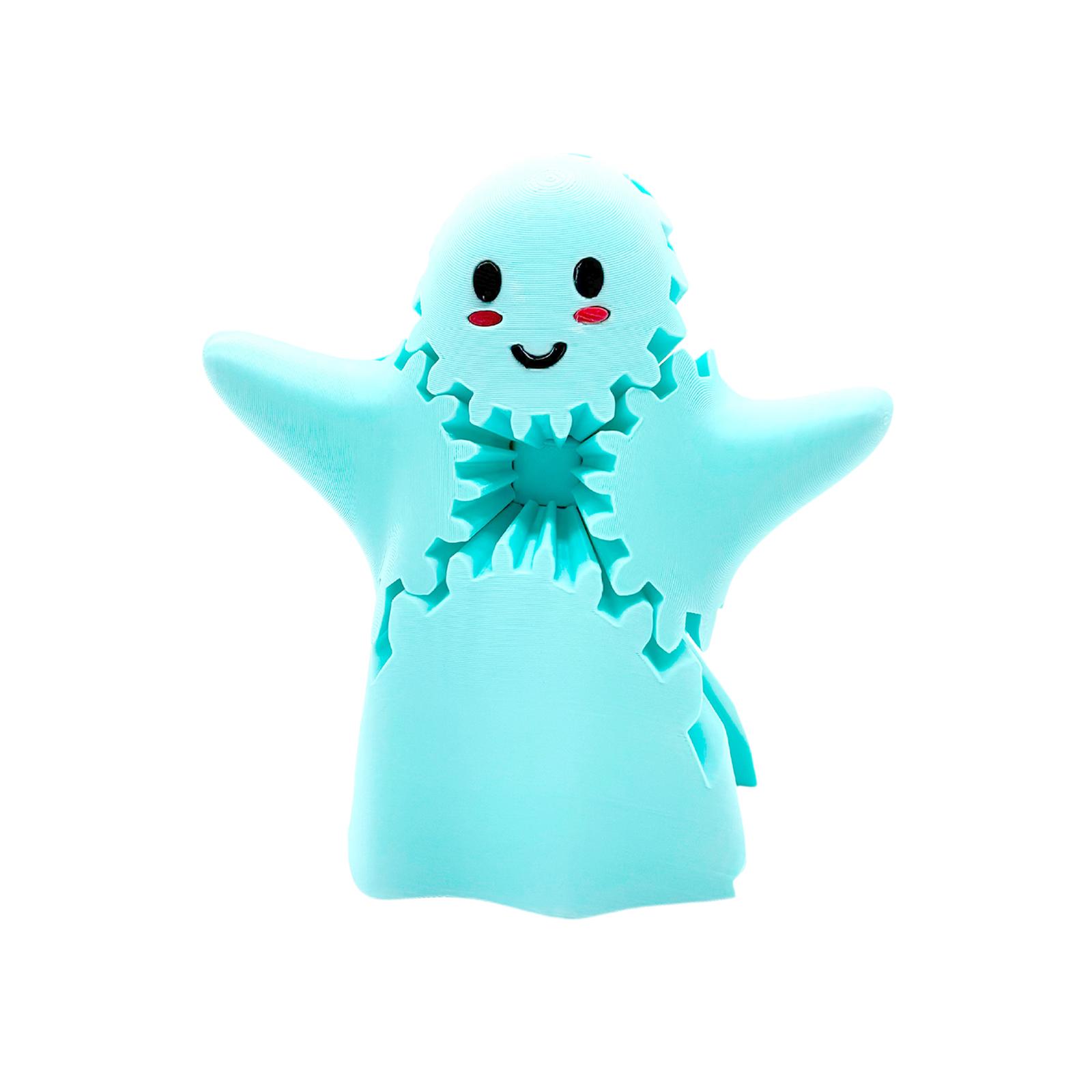 

Милые маленькие привидения, напечатанные на 3D-принтере, шестеренки, настольные украшения One Size