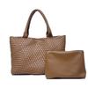 2023 Women's Hand-Woven Cross-Border Style Large Capacity Shoulder Tote Bag with Mother-and-Child Design