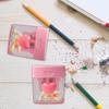 Double Hole Pencil Sharpener With Lid Portable For Classroom & Home Use Sharpener For Colored Standard Pencils