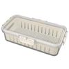 Refrigerator Fresh Food Storage Containers PET Multifunctional with Drainer Fridge Airtight Crisper for Kitchen Dining