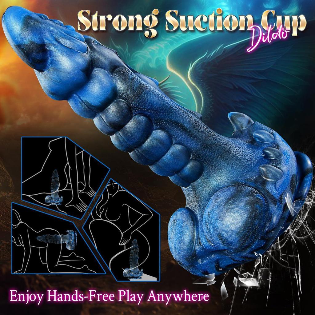 Wireless Remote Control Silicone Suction Cup Dildo for Women