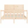 Solid Wood Bed Without Mattress 140x200 Cm Pine Wood