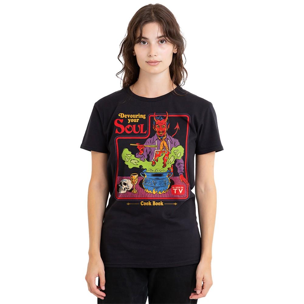 Steven Rhodes Devouring Your Soul Womens T-Shirt S-2XL, Black