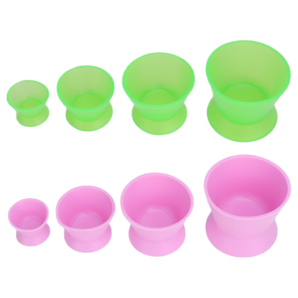 4pcs Silicone Mixing Bowls Paint Facial Mask Blending Dental Material Mixing Bowl