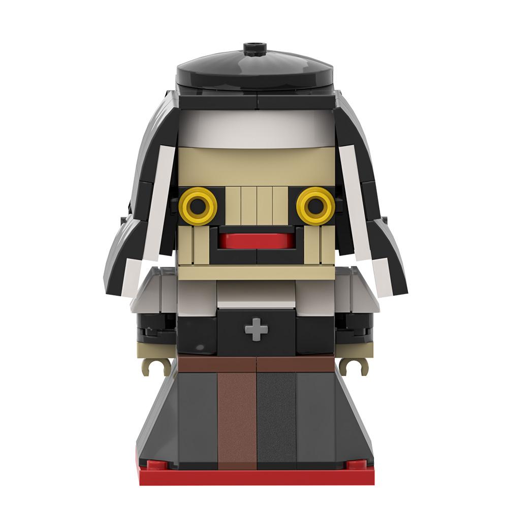 MOC Les Briques de Construction La Nonne Film d'Horreur Conjuring La Nonne Figure Briques Modèle Jouets d'Assemblage Enfants DIY Cadeaux d'Halloween