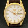 REFURBISHED VINTAGE SEIKO 5 AUTOMATIC JAPAN MENS WHITE DIAL WATCH a434401-2 R120-a434401