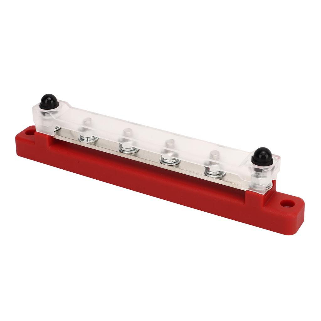 6 Post Power Distribution Terminal Block with Dust Cover M6 Studs 12V to 48V 150A for Cars Boats RVs