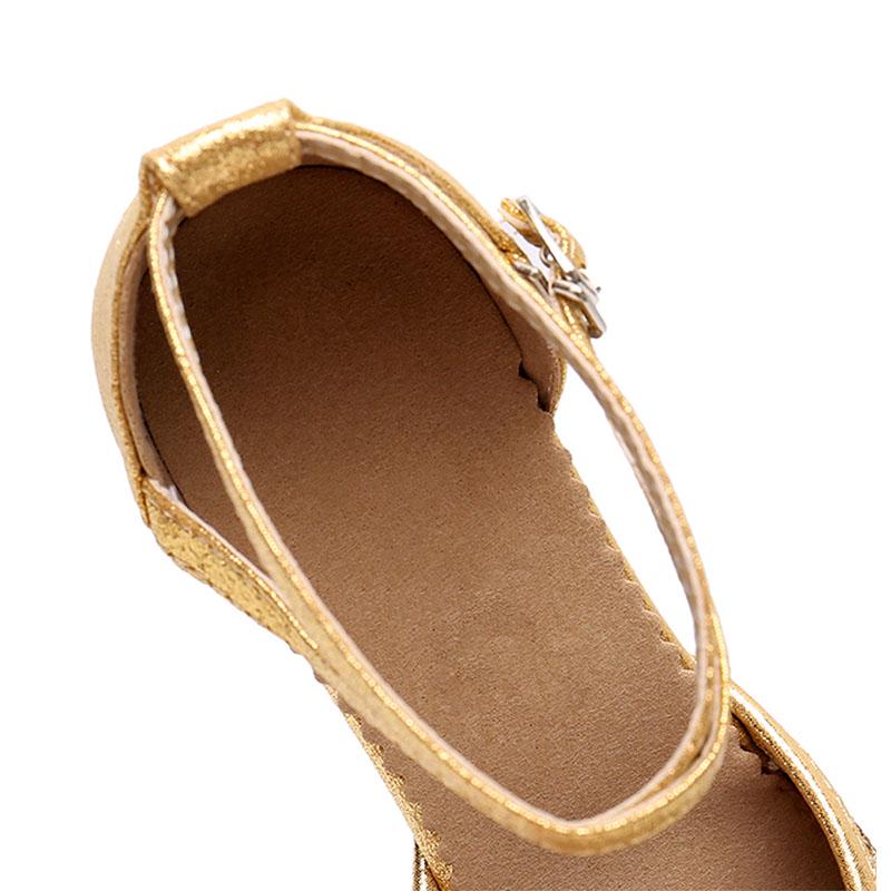 Dámská profesionální měkká pryžová podrážka Venkovní uzavřená špička Boty pro moderní společenský tanec Tango