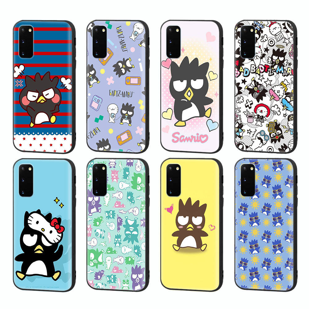 HK5 Badtz Maru Black Sofe Case for iPhone 16 15 Plus 14 13 Pro 8 SE XR XS Max P30 Nova 5T Y5P Y6 Y7 Y8P Y9 Realme C30 C33 C31 VIVO Y36 V27