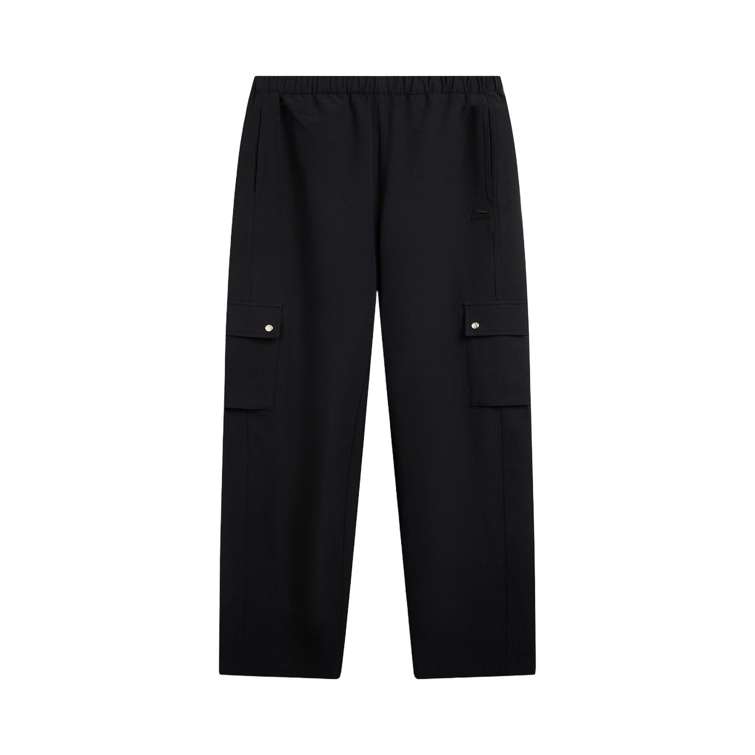 Li Ning Серия спортивного образа жизни Ветрозащитные Водоотталкивающие Логотип Спортивные Повседневные Брюки Женские брюки AYKW452-1 S