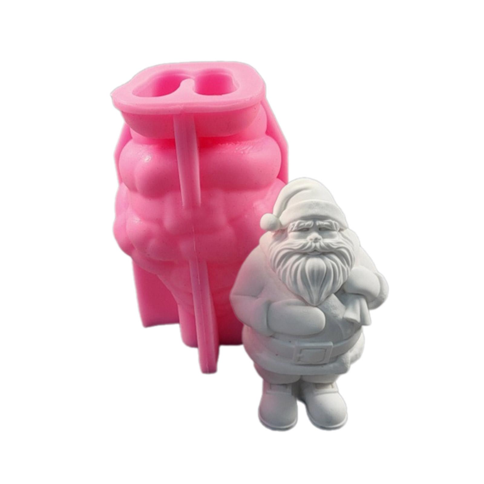 Santa Figurine Silicone Molds Plaster Silicone Molds for Plaster Decoration Christmas Decoration, Epoxy Resin Project 1