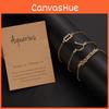 Zodiac Bracelet Set Of 3 With With Electroplating For Birthdays And Anniversary Gifts