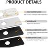 MCALK Marble White Kitchen Sink Faucet Mat Splash Guard, Absorbent Quick-Dry Kitchen Sink Mat - Ideal for Splash Guard & Drip Catching with Modern