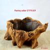 Creative Retro Cement-Look Tree Stump Succulent Planter