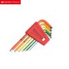 Набір шестигранних ключів L-подібних PB SWISSTOOLS Райдужний (1,5-5 мм)