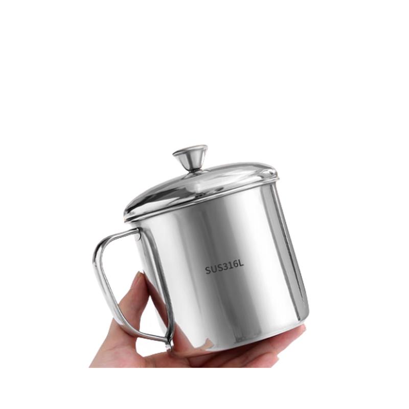 Lainuo 740ml 304 Stainless Steel Tea Mug with Lid & Infuser