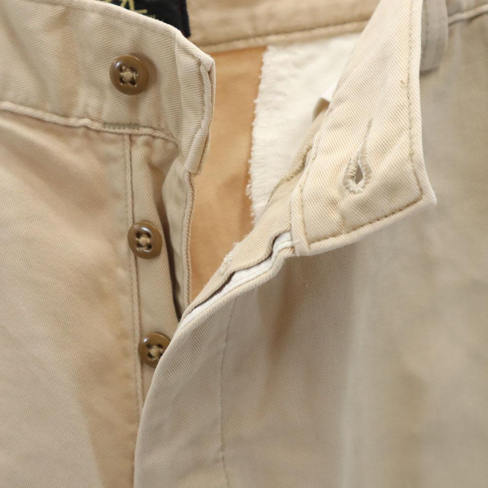 RRL 90s Red 3 Stars Initial Tag Old Tapered Pants W34 Beige Men's Used